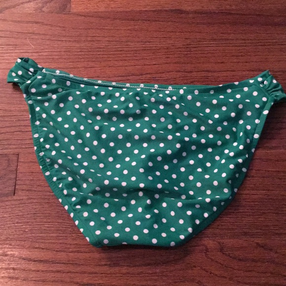 Xhilaration Green with White Polka Dots 👙 - Picture 2 of 2
